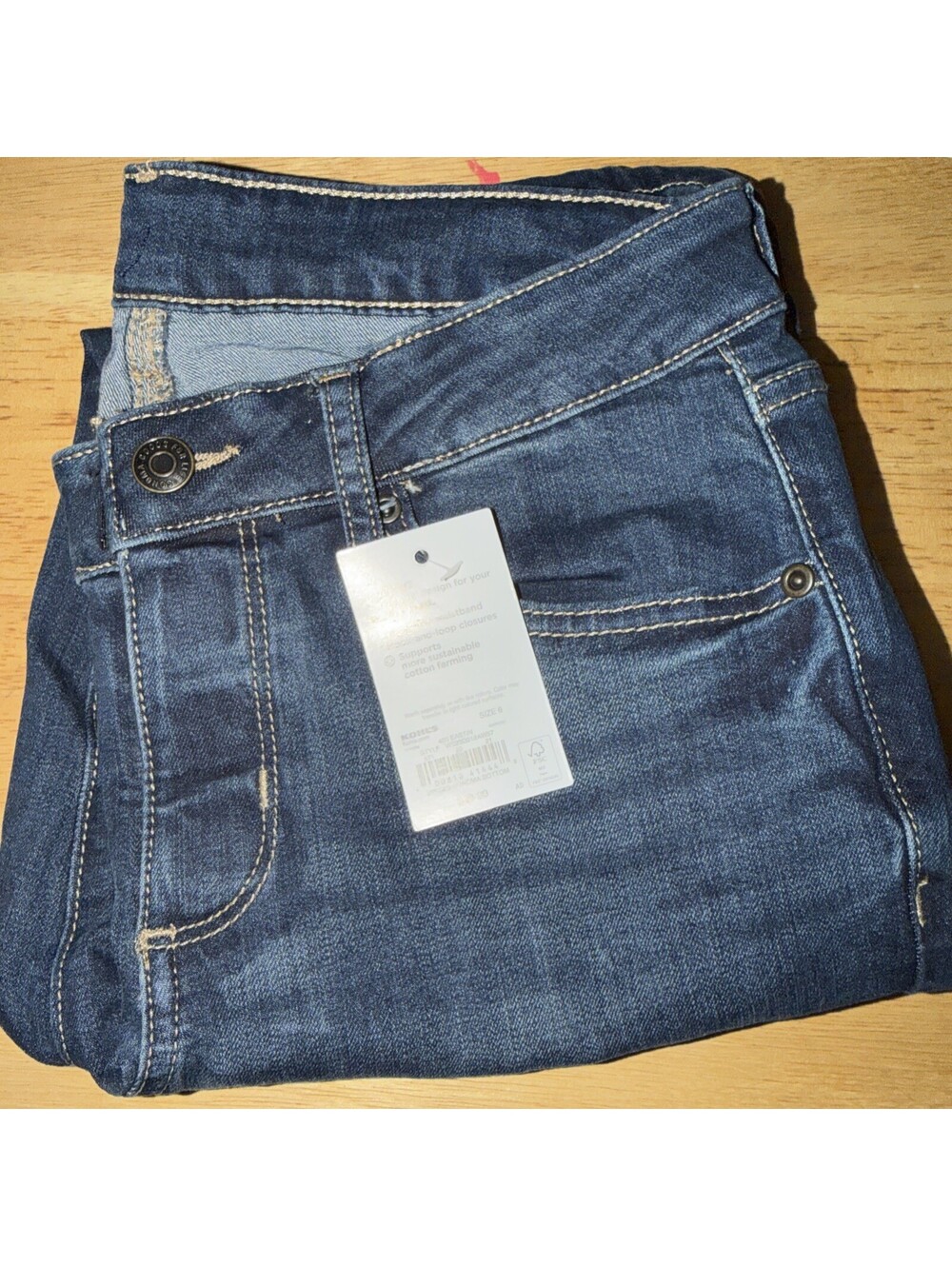 Sonoma Adaptive Women's Jeans Size 2 Medium Wash Stretch Denim NWT Kohl's